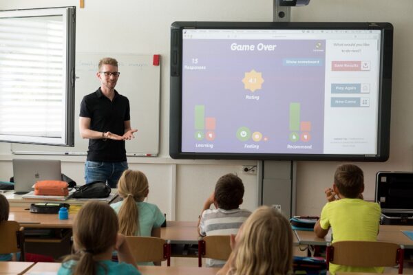 Ous District - teacher using technology