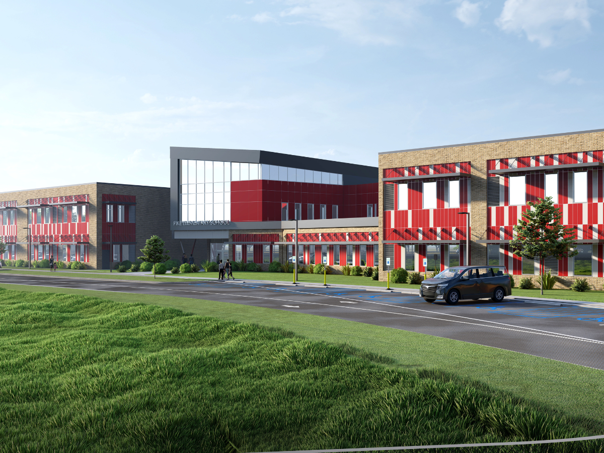 Exterior of future Pike Elementary